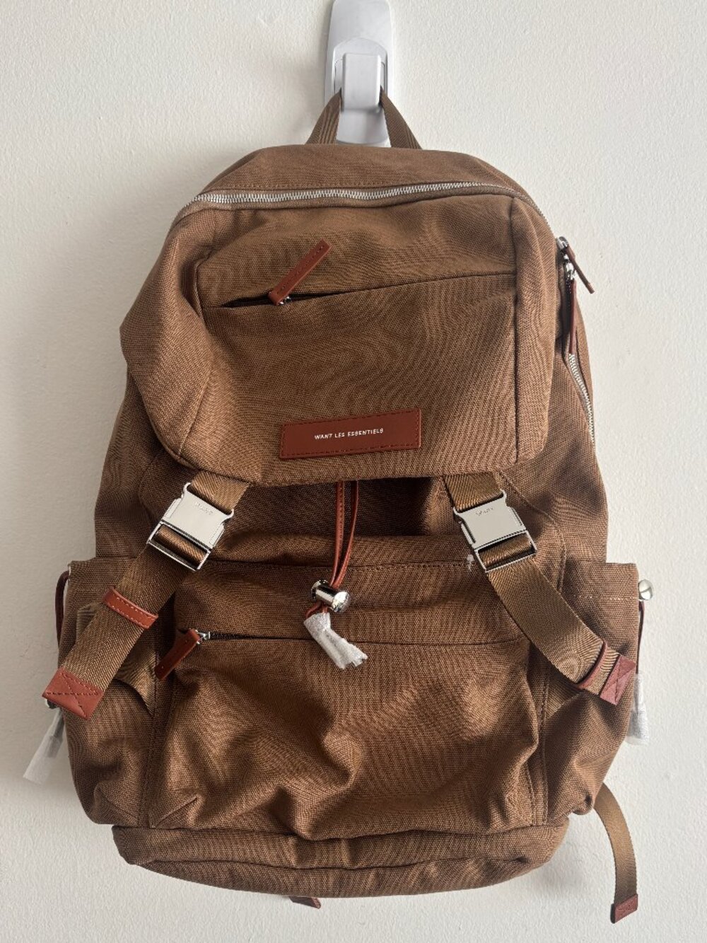 BNWOT $645 WANT Les Essentiels  Bishop Organic Cotton Canvas Backpack